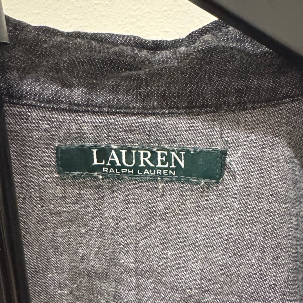 Lauren Ralph Lauren Black Button-Down Western Shirt - Picture 2 of 4